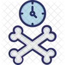 Bones Crossbones Clock Icon