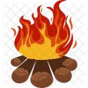 Bonfire Wood Fire Icon