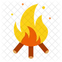 Bonfire Camping Hot Icon