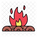 Firepit Camping Bonfire Icon