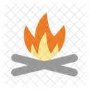 Bonfire Camping Fire Icon