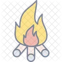 Bonfire Campfire Firewood Icon