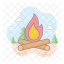 Bonfire Campfire Camping Fire Icon