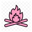 Bonfire Campfire Burning Icon