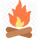 Bonfire Campfire Camping Icon