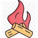 Bonfire Campfire Centrally Heated Icon