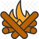 Bonfire Campfire Camping Icon