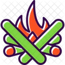 Bonfire Campfire Camping Icon