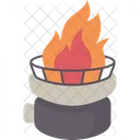 Bonfire Blazing Warm Icon