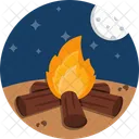 Bonfire Fire Flames Icon
