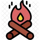 Bonfire Night Party Flame Icon