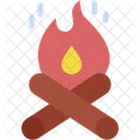 Bonfire Night Party Flame Icon