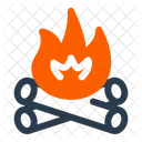 Bonfire Fire Gathering Icon