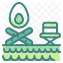 Bonfire Nature Holidays Icon