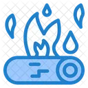Bonfire Burning Wood Camp Fire Icon