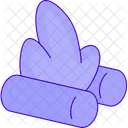 Bonfire Nature Camping Icon