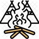 Bonfire Fire Flame Icon