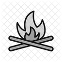 Bonfire Campfire Camping Icon