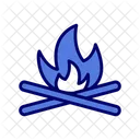 Bonfire Campfire Camping Icon
