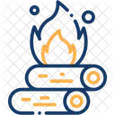 Bonfire Wood Outdoor Icon