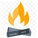 Bonfireicon Campfiresymbols Outdoorgatheringsemblems Icon