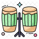 Bongo Drum Drum Beating Music Instrument Icon