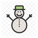 Bonhomme De Neige Celebration Decoration Icon