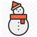 Bonhomme De Neige Personnage Hiver Icon