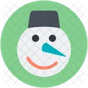 Bonhomme De Neige Visage Noel Icon