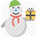 Bonhomme De Neige Cadeau Celebration Icon