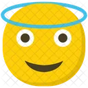 Halo Emoji Ange Emoji Emoticone Icône