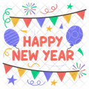 Bonne année  Icône