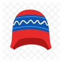 Bonnet à pompon tricoté  Icône