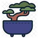Bonsai Plant Pot Icon