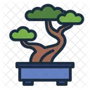 Bonsai Japan Potted Plant Icon