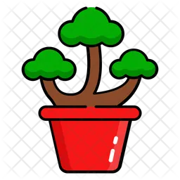 Bonsai Pflanze  Symbol