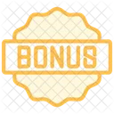 Bonus Badge Duotone Line Icon Icono