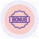 Icone De Linha De Emblema De Bonus Ícone