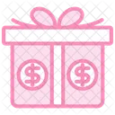 Bonus Gift Duotone Line Icon Icon