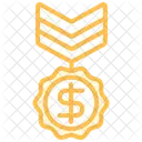Bonus Medal Duotone Line Icon Icon
