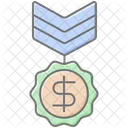 Bonus Medal Lineal Color Icon Icon
