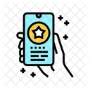 Bonus Point In Mobile Application Phone Icon