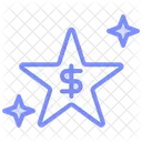 Bonus Stars Duotone Line Icon Icon