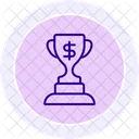 Bonus Trophy Line Icon Icon