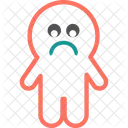 Sad Emoji Ghost Icon