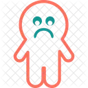 Sad Emoji Ghost Icon