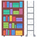 Book Shelf Ladder Icon