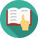 Book Reading Pointing Icon