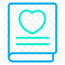 Love Heart Book Icon