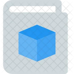 Book 3 D Model  Icon